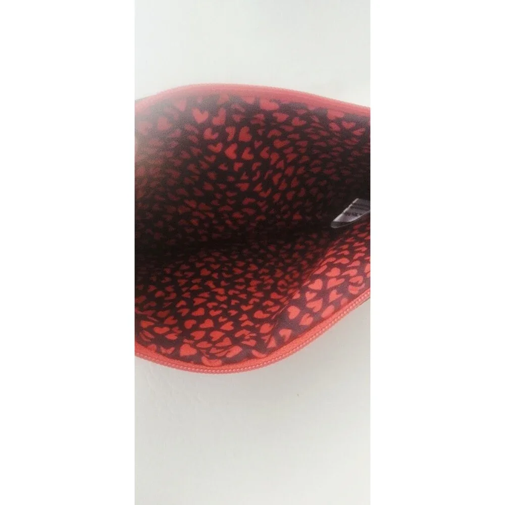 Brighton Red Leopard Print Cosmetic Bag Heart 2020 Love Top Zip Pouch